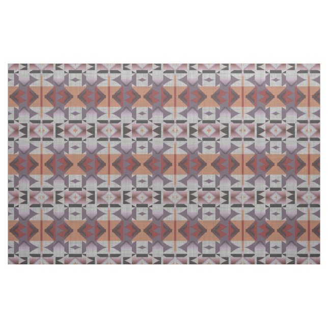 Violet Lila rosa Orange Red Gray Ethnic Look Stoff (Fat Quarter (45,7 x 55,9 cm))