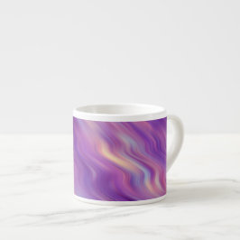 Violet Lila Wavy Textur Espressotasse