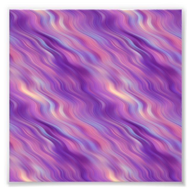 Violet Lila Wavy Textur Fotodruck (Vorne)
