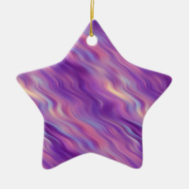 Violet Lila Wavy Textur Keramikornament