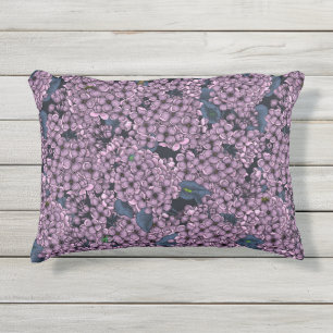 Violet Lilac Garden Kissen Für Draußen