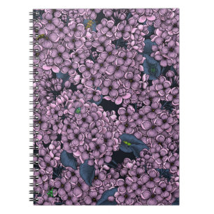 Violet Lilac Garden Notizblock