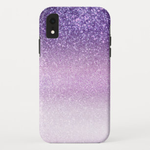 Violet Lilac Pastel Lila Triple Glitzer Ombre Case-Mate iPhone Hülle