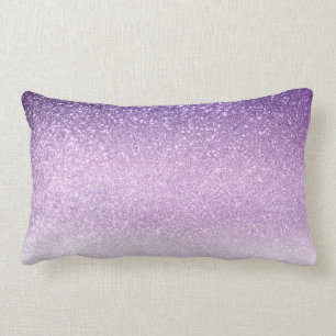 Violet Lilac Pastel Lila Triple Glitzer Ombre Lendenkissen