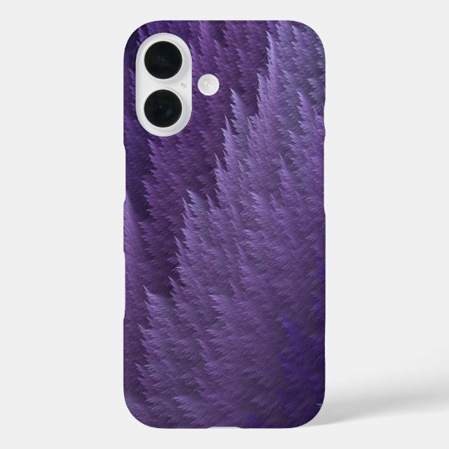 Violet Lilac Purple Tartan Feather Pattern Case-Mate iPhone Hülle (Rückseite)