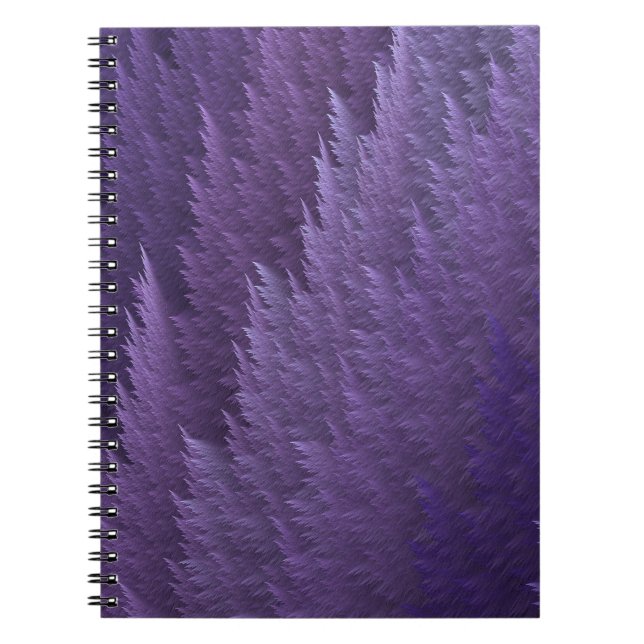 Violet Lilac Purple Tartan Feather Pattern Notizblock (Vorderseite)