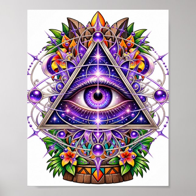 Violet Lunar Eye Poster (Vorne)