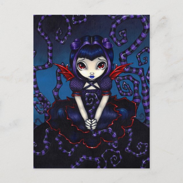 "Violet manchmal" Postkarte (Vorderseite)