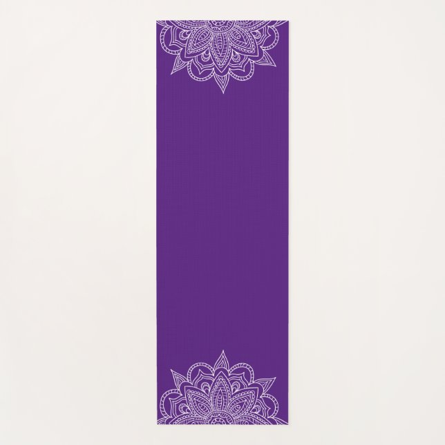 Violet Mandala Yoga Mat Yogamatte (Vorderseite)