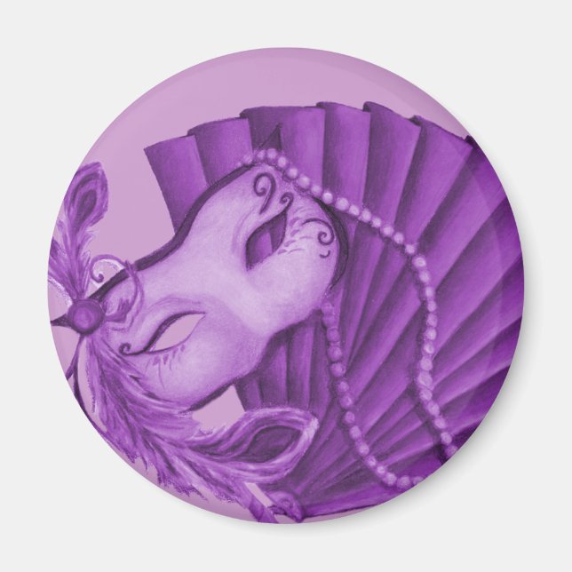 Violet Masquerade Magnet (Vorne)