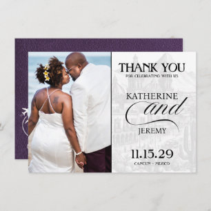 Violet Mexico Passport Dankeskarte