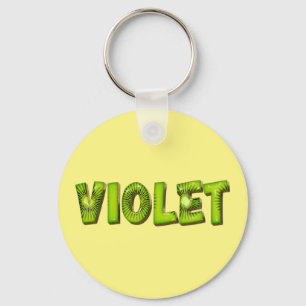Violet Name Kiwi Design Schlüsselanhänger