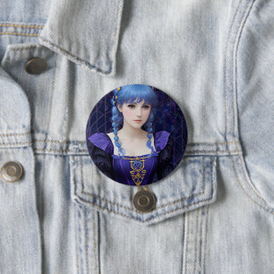 Violet of the Niedlich Dark Academia Giro Fantasy Button