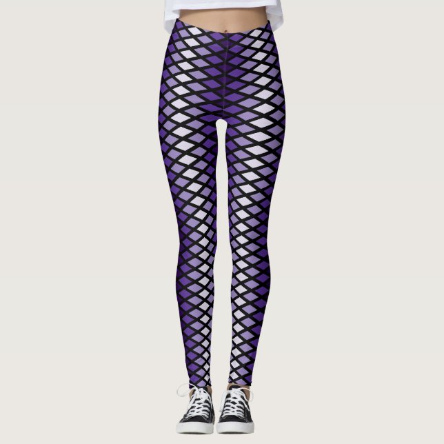 Violet Ombre Diamond Leggings (Vorderseite)