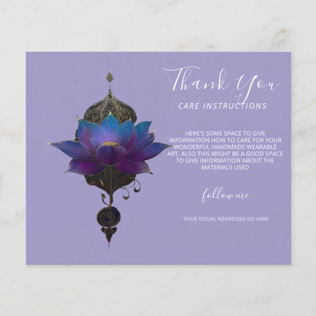 VIOLET ORACLE | MYSTISCHES LOTUS-SYMBOL FLYER (Vorne)