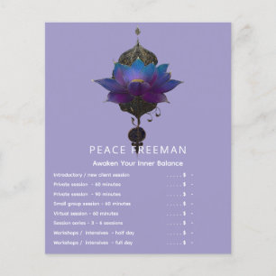 VIOLET ORACLE MYSTISCHES LOTUS-SYMBOL FLYER