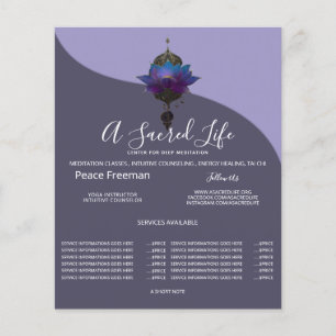 VIOLET ORACLE MYSTISCHES LOTUS-SYMBOL FLYER