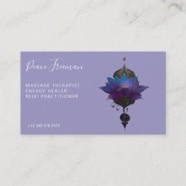 VIOLET ORACLE | MYSTISCHES LOTUS-SYMBOL VISITENKARTE
