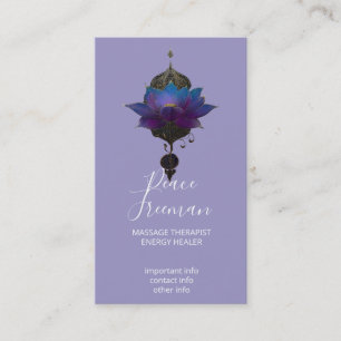 VIOLET ORACLE MYSTISCHES LOTUS-SYMBOL VISITENKARTE