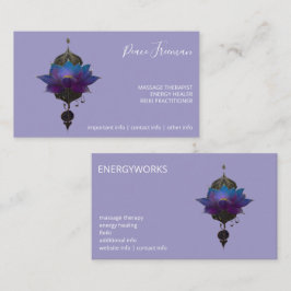 VIOLET ORACLE | MYSTISCHES LOTUS-SYMBOL VISITENKARTE