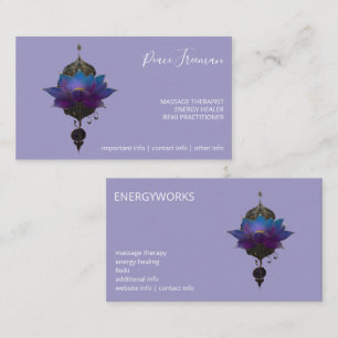 VIOLET ORACLE MYSTISCHES LOTUS-SYMBOL VISITENKARTE