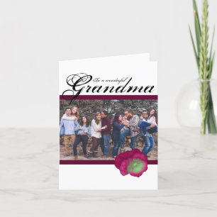 Violet Pansy Mother's Day Card for Oma Feiertagskarte