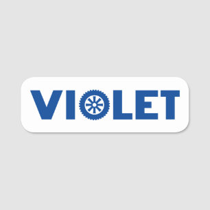 Violet Petrol Head Namensschild