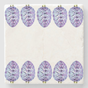 Violet Pinecones Untersetzer