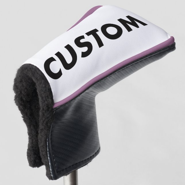 VIOLET Piping Custom Golf Putter Headcover Blank (3/4 Vorderseite)