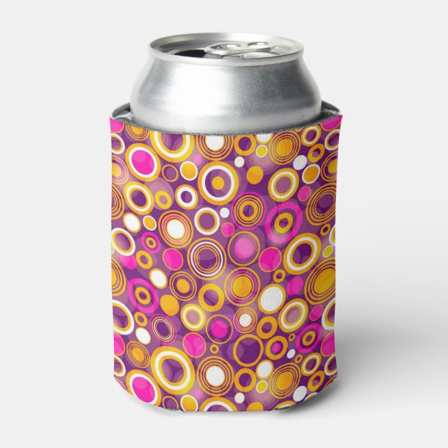 Violet Polka Dot Pattern Dosenkühler (Kanne Vorderseite)