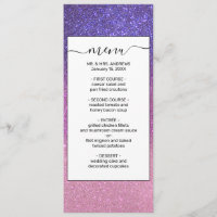 Violet Princess Blush Pink Triple Glitzer Ombre