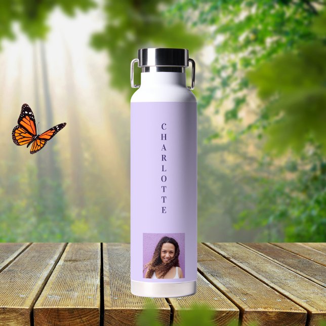 Violet purple photo name trinkflasche (Von Creator hochgeladen)