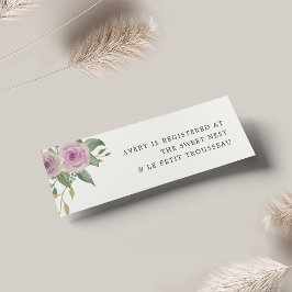 Violet & Sage Bridal Registry Beilagen Karten