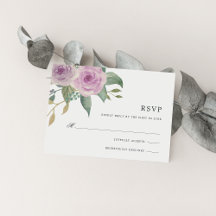 Violet & Sage RSVP-Karte