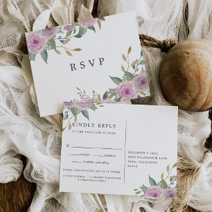 Violet & Sage UAWG Postkarte mit Auswahl an Speise