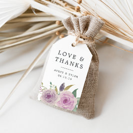 Violet & Sage Wedding Vielen Dank Geschenkanhänger