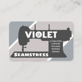 Violet Seamstress Business Card Visitenkarte