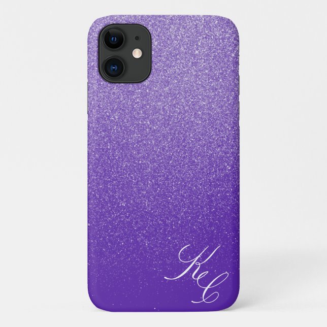 Violet Shimmer Staub Personalisierte Telefonzelle Case-Mate iPhone Hülle (Rückseite)