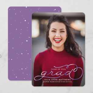 Violet Shine Foto Abschluss Ankündigung