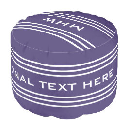 Violet Streifen, benutzerdefiniert, Monogramm Hocker