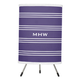 Violet Streifen kundenspezifische Monogramm-Lampen