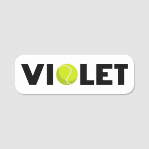 Violet Tennis Namensschild
