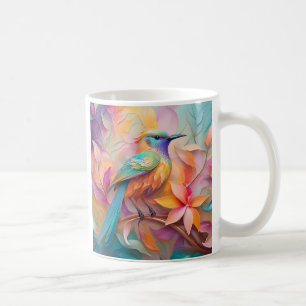 Violet Throated Songbird Fantasy Bird Kaffeetasse