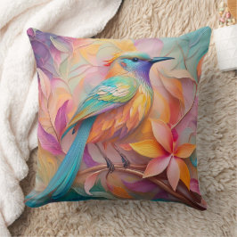 Violet Throated Songbird Fantasy Bird Kissen