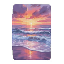 Violet Tide | Purple Sunset Ocean Waves