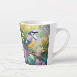 Violet Tufted Jay Fantasy Bird Milchtasse