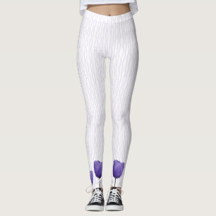 Violet Tulips Leggings