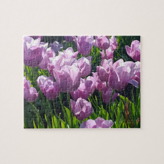 Violet Tulips, Oregon Puzzle (Horizontal)