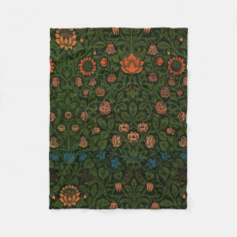 Violet und Columbine (von William Morris) Fleecedecke