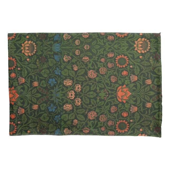 Violet und Columbine (von William Morris) Kissenbezug (Vorderseite-Links)